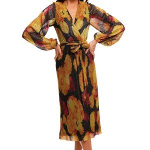 Rebecca Vallance Astoria Long Sleeve Midi Dress